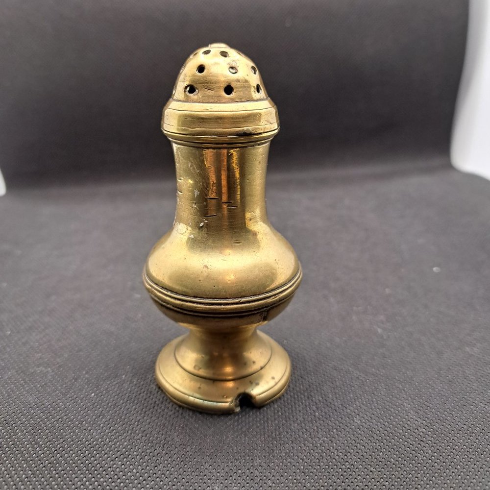 Antique Brass Sugar Shaker, can be used for salt and pepper.